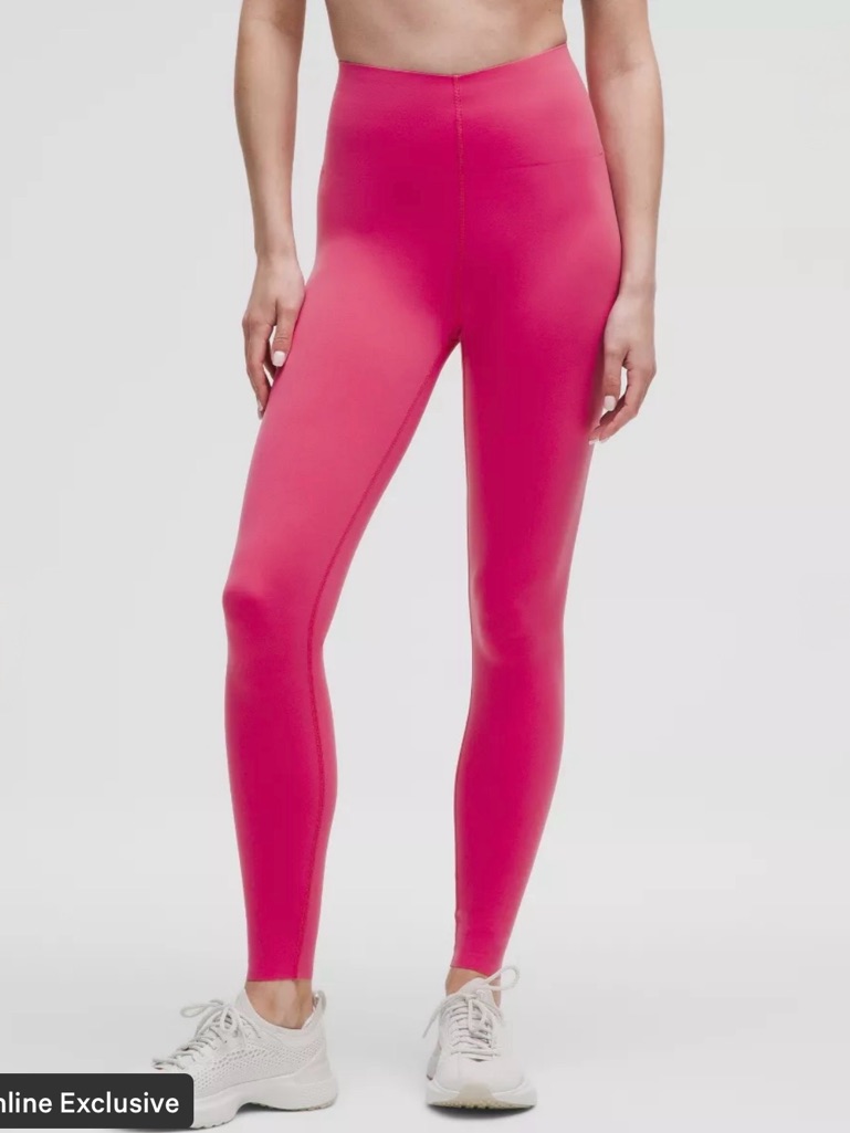 Lululemon Glow Up Super High-Rise Tight 28” Raspberry Coulis Size 8 Nwt